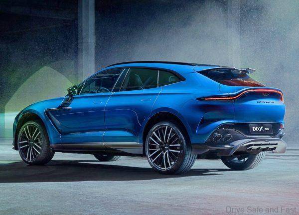 Aston Martin DBX707 from the rear