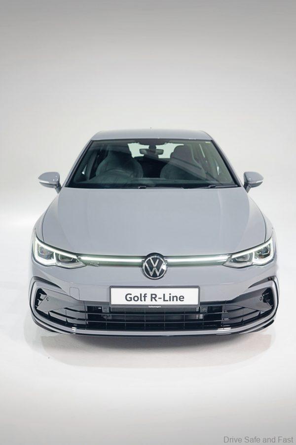 front of the Volkswagen Golf Mk8 R Line