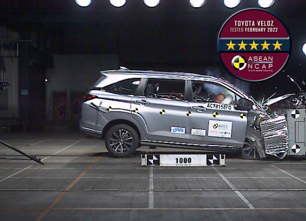 Toyota Veloz Scores 5 Stars In ASEAN NCAP