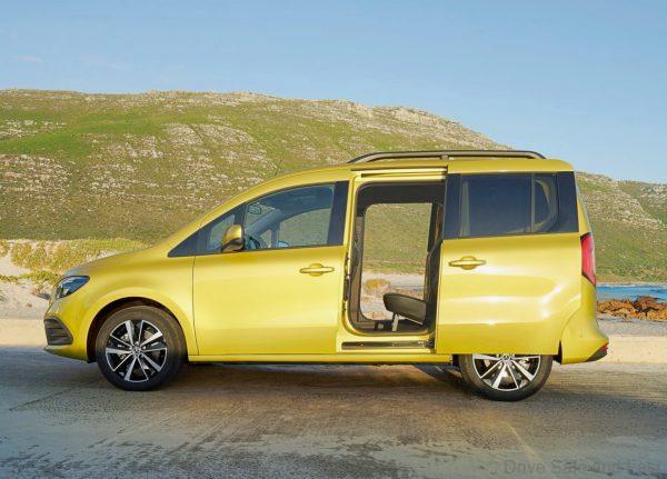 Mercedes-Benz T-Class side profile with doors open