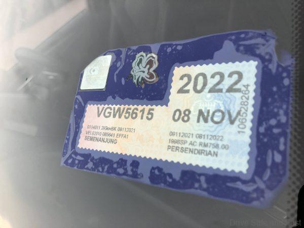 BMW 530i M-Sport road tax value