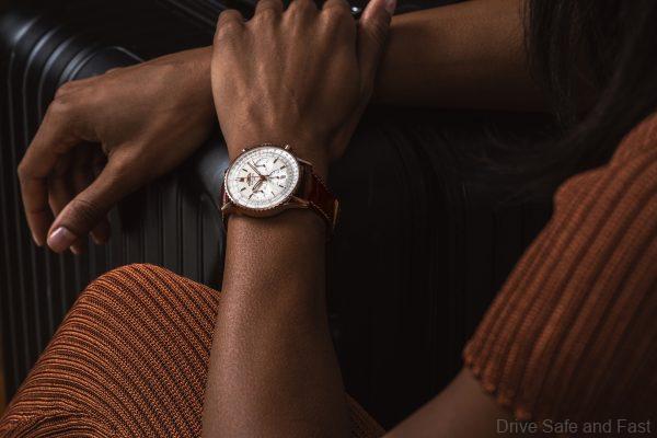 Breitling Navitimer B01 Chronograph 41 in 18 k red gold_silver-colored dial and brown alligator leather strap_Ref. RB0139211G1P1_RGB