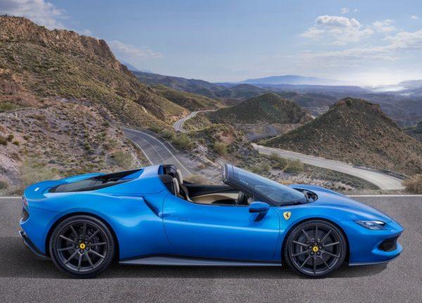 Ferrari 296 GTS side view