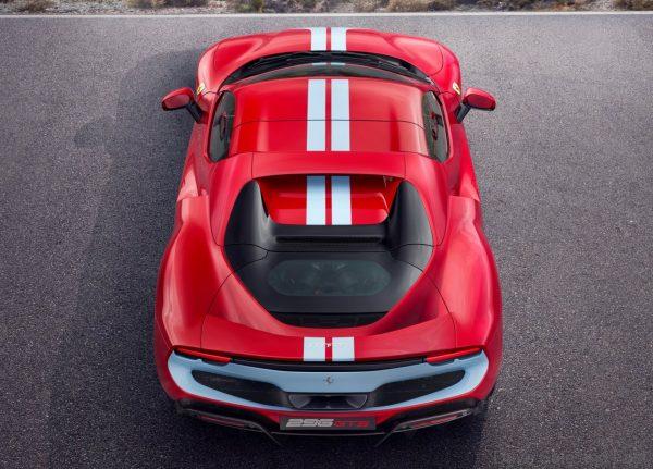 Ferrari 296 GTS from the rear