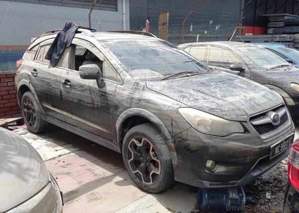 Subaru XV flooded