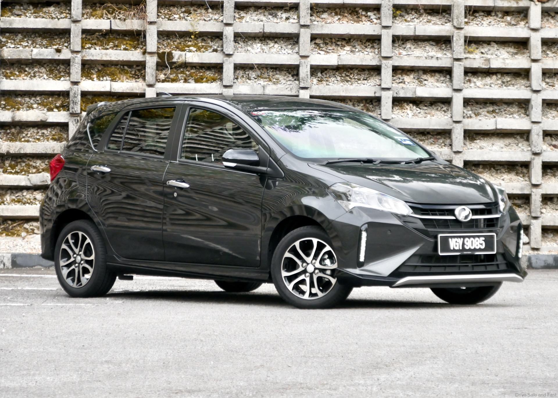 perodua myvi 1.5 AV front granite grey