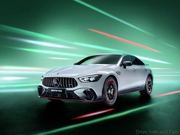 F1 Edition Mercedes-AMG GT 63 S E PERFORMANCE (Kraftstoffverbrauch gewichtet, kombiniert WLTP: 7,9l/100km; Stromverbrauch gewichtet, kombiniert WLTP: 12 kWh/100 km; CO2-Emissionen gewichtet, kombiniert WLTP: 180g/km);Kraftstoffverbrauch gewichtet, kombiniert WLTP: 7,9l/100km; Stromverbrauch gewichtet, kombiniert WLTP: 12 kWh/100 km; CO2-Emissionen gewichtet, kombiniert WLTP: 180g/km* F1 Edition Mercedes-AMG GT 63 S E PERFORMANCE (Fuel consumption weighted, combined WLTP: 7,9l/100km; Power consumption weighted, combined WLTP: 12 kWh/100 km; weighted, combined CO2-emissions WLTP: 180g/km g/km);Fuel consumption weighted, combined WLTP: 7,9l/100km; Power consumption weighted, combined WLTP: 12 kWh/100 km; weighted, combined CO2-emissions WLTP: 180g/km g/km*