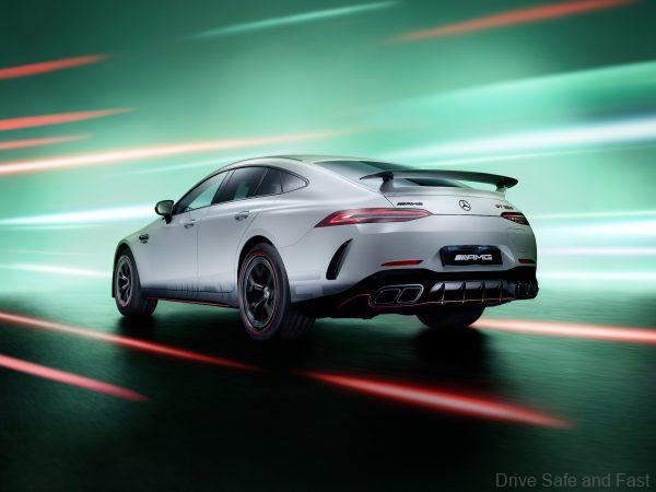 F1 Edition Mercedes-AMG GT 63 S E PERFORMANCE (Kraftstoffverbrauch gewichtet, kombiniert WLTP: 7,9l/100km; Stromverbrauch gewichtet, kombiniert WLTP: 12 kWh/100 km; CO2-Emissionen gewichtet, kombiniert WLTP: 180g/km);Kraftstoffverbrauch gewichtet, kombiniert WLTP: 7,9l/100km; Stromverbrauch gewichtet, kombiniert WLTP: 12 kWh/100 km; CO2-Emissionen gewichtet, kombiniert WLTP: 180g/km* F1 Edition Mercedes-AMG GT 63 S E PERFORMANCE (Fuel consumption weighted, combined WLTP: 7,9l/100km; Power consumption weighted, combined WLTP: 12 kWh/100 km; weighted, combined CO2-emissions WLTP: 180g/km g/km);Fuel consumption weighted, combined WLTP: 7,9l/100km; Power consumption weighted, combined WLTP: 12 kWh/100 km; weighted, combined CO2-emissions WLTP: 180g/km g/km*