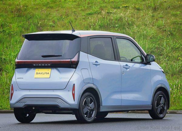 Nissan Sakura from the rear