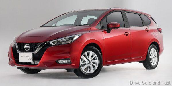 Nissan Almera AD Wagon front render by Theo Chin