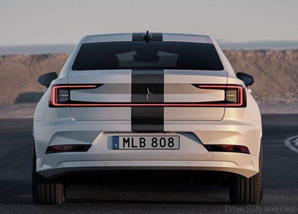 Polestar 2 BST edition 270 from the rear