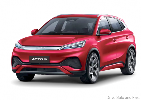 BYD Atto 3 red