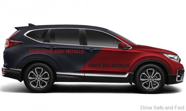 Honda CR-V Gets New Meteoroid Gray And Ignite Red Metallic Paint Options In Malaysia