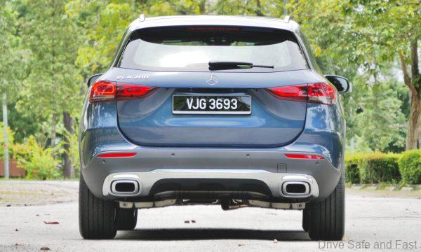 rear of the locally-assembled Mercedes-Benz GLA 200 Progressive Line