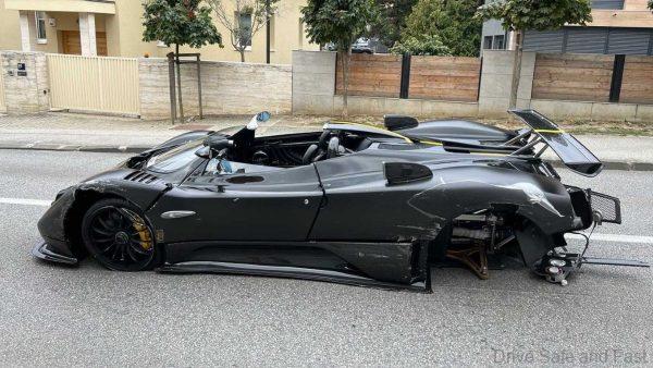 Pagani Zonda HP Barchetta crash