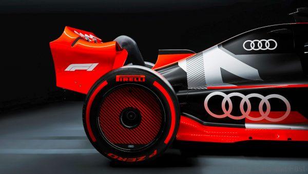 Audi Formula 1 vehicle. The vehicle shown is a concept vehicle that is not available as a production model.