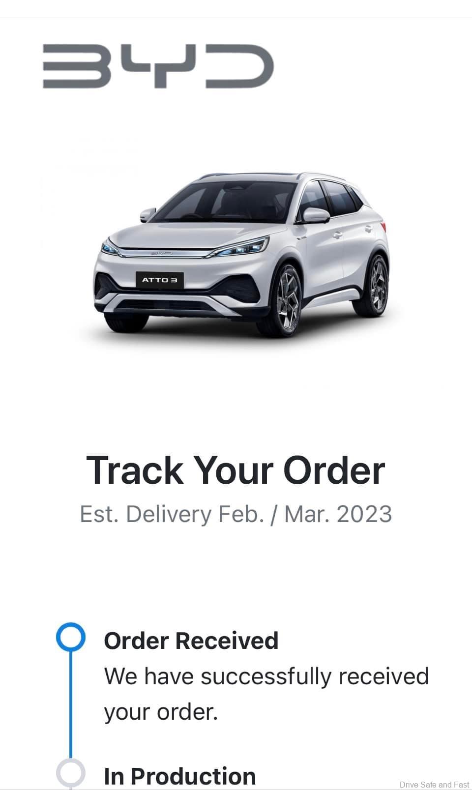 BYD Atto 3 electric vehicle