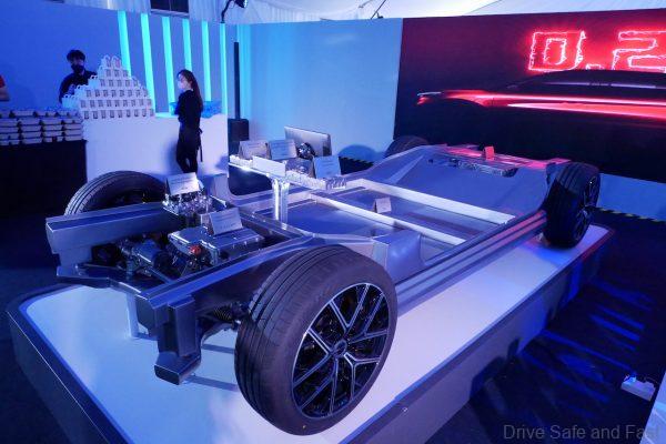 BYD atto 3 chassis with blade battery