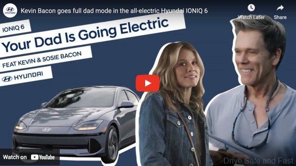 Kevin Bacon & Daughter Promote The IONIQ 6 In These Videos