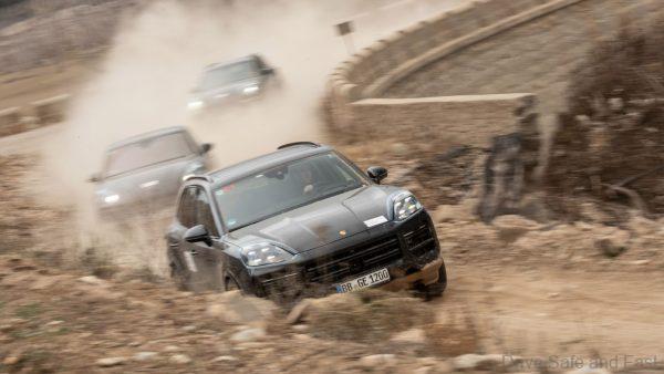 Porsche Cayenne in motion