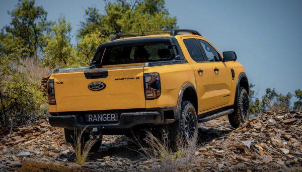 Ford Ranger Wildtrak X from the rear