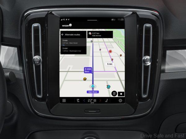Waze Is Now On Volvo Cars’ Google Built-in Infotainment System