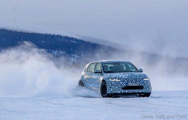 Hyundai Ioniq 5 in full camo winter testing