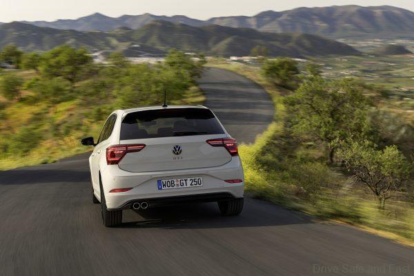 volkswagen polo gti 25th anniversary rear in motion