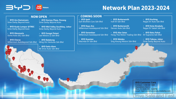 BYD dealership network in malaysia