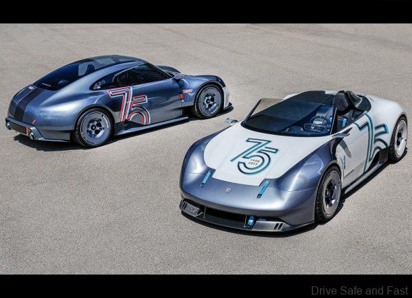 Porsche Vision 357 Speedster Concept front and back