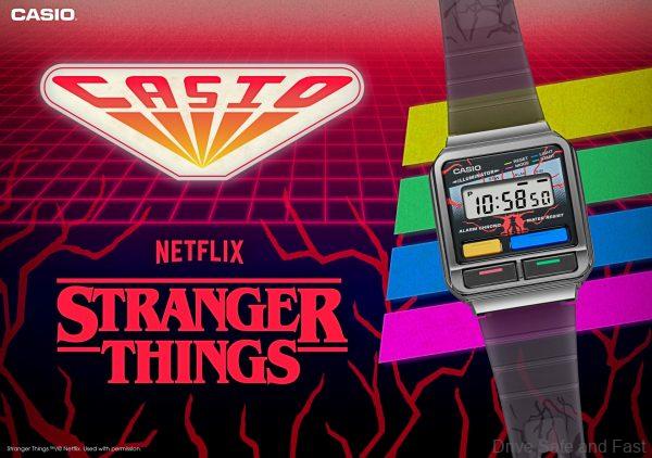 Casio x Stranger Things A210WEST Timepiece Shown