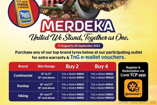 Continental Merdeka Deals To Include Dunlop & Viking Tyres Too