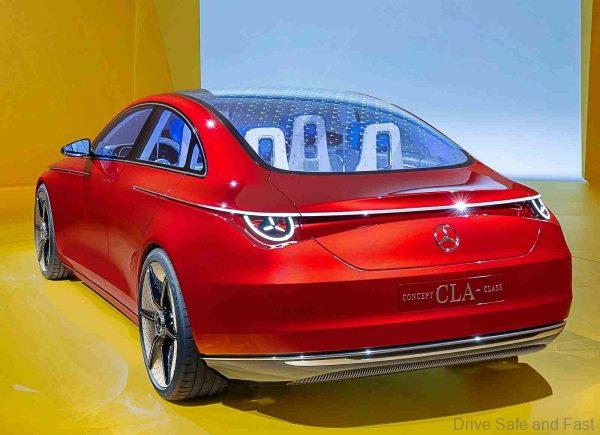 2023 Mercedes-Benz CLA concept from the rear