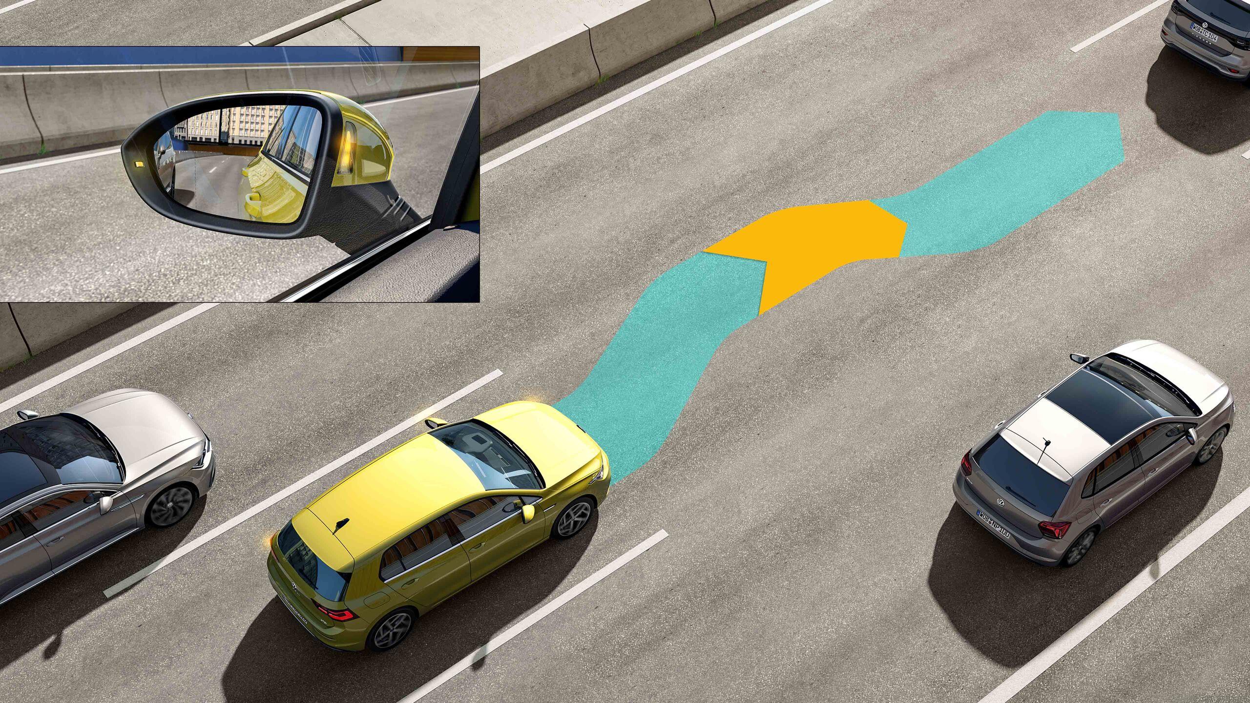 Volkswagen IQ.DRIVE Là Gì? Công Nghệ Hỗ Trợ Lái Thông Minh Trên Các Dòng Xe Volkswagen 5 Volkswagen IQ Drive 03 active blind spot monitor 5120x2880 16x9 v2