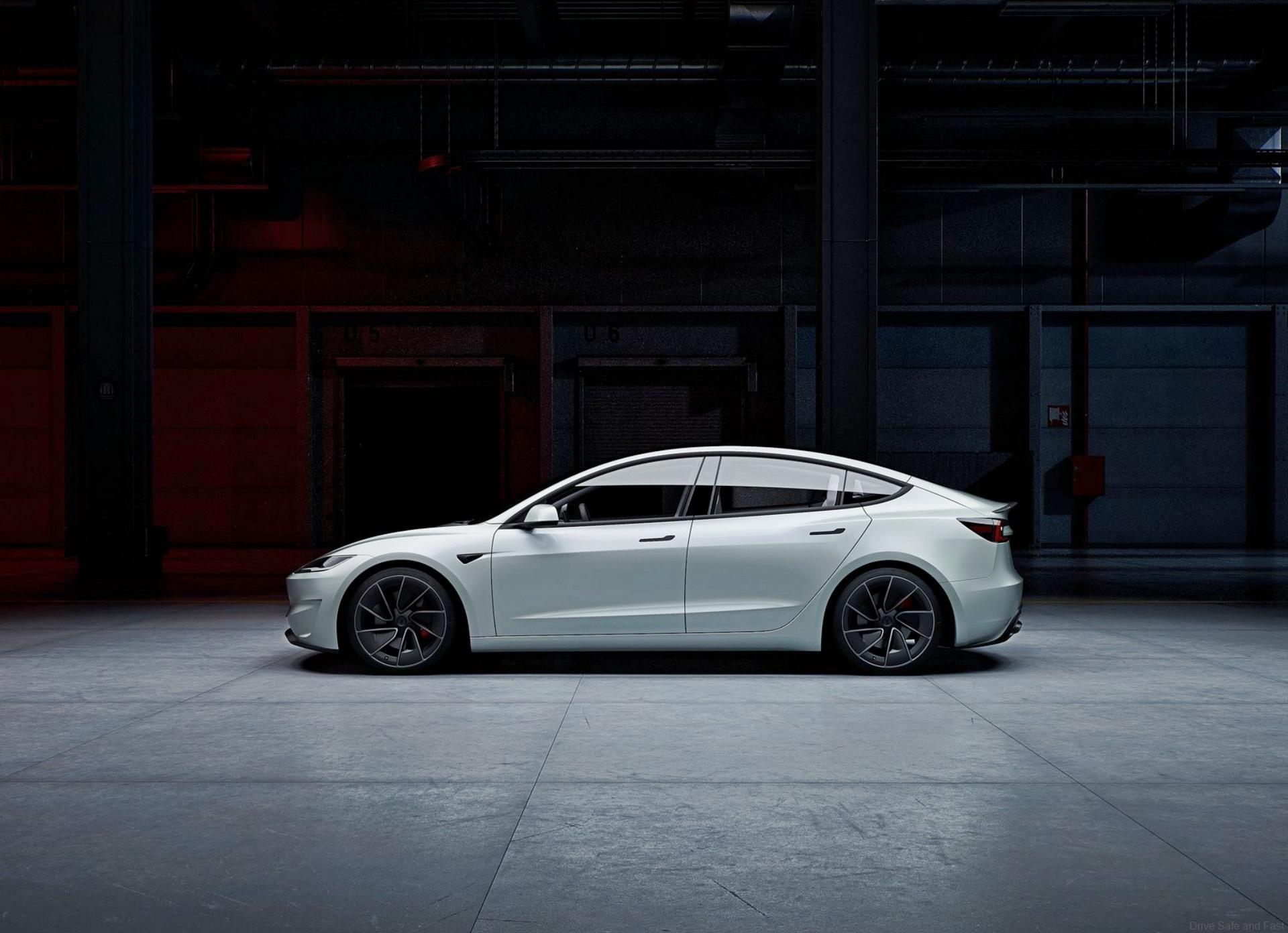 Model 3 Performance side profile