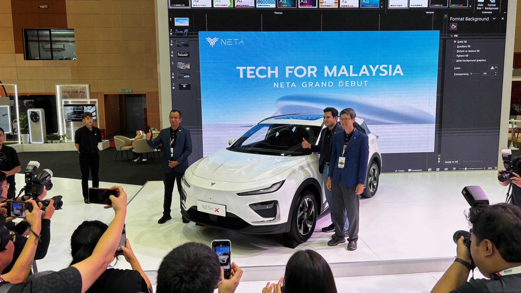 Neta x launch at the Malaysia Autoshow 2024
