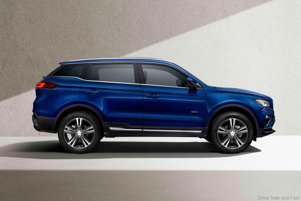 facelifted Proton X70 facelift side profile