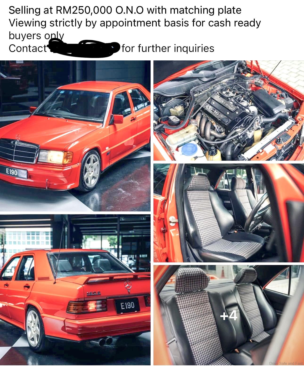 There Is A USED Mercedes 190E 2.3-16 Cosworth For RM99,999