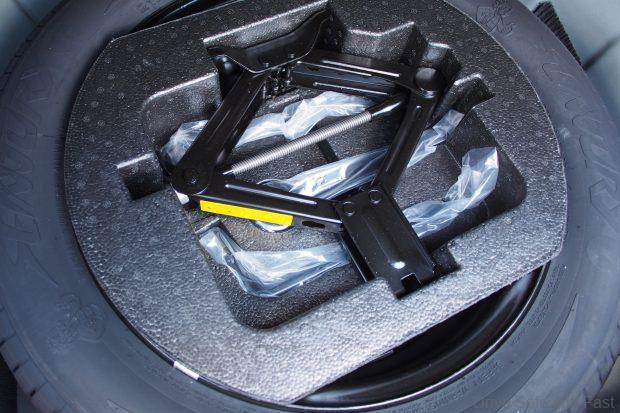 The AION ES has a spare tyre
