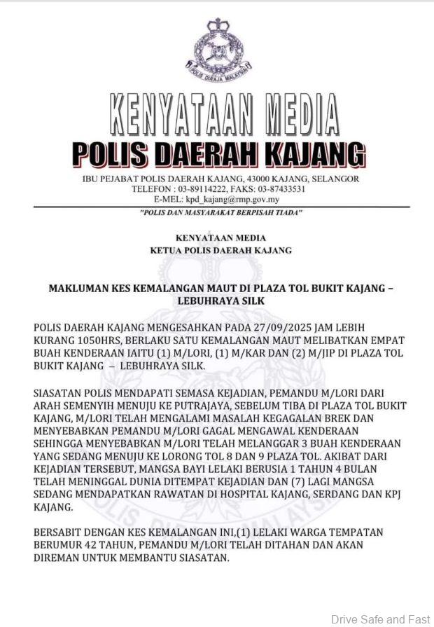 Kajang horrific accident