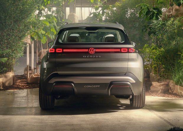 volkswagen id.cross concept from the rear
