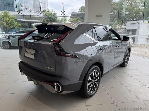 GAC Emkoo rear in showroom