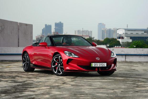 MG Cyberster in Malaysia, red