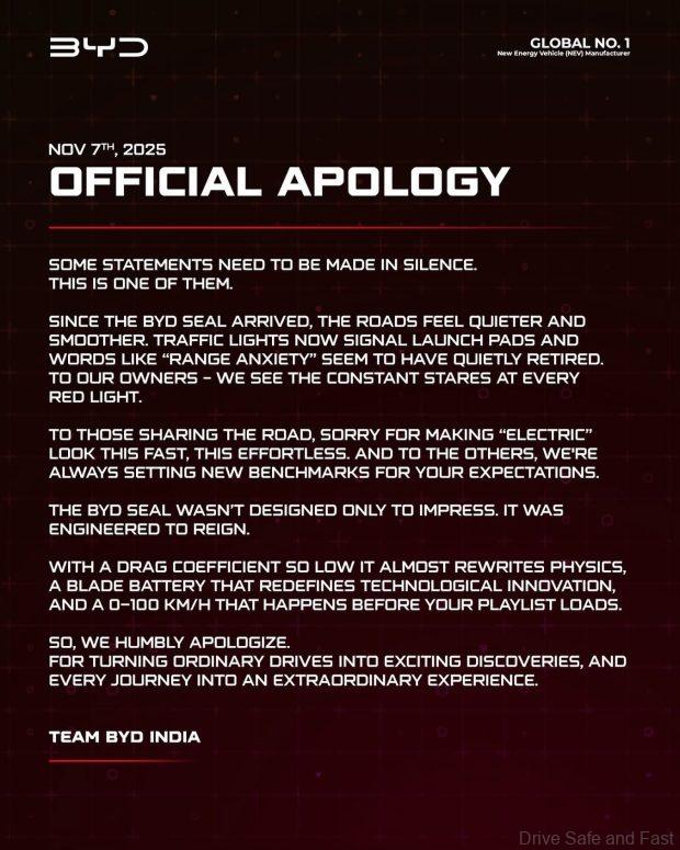 apology marketing byd india