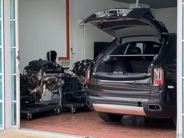 Rolls-Royce Cullinan being serviced at BMW Group HQ Cyberjaya