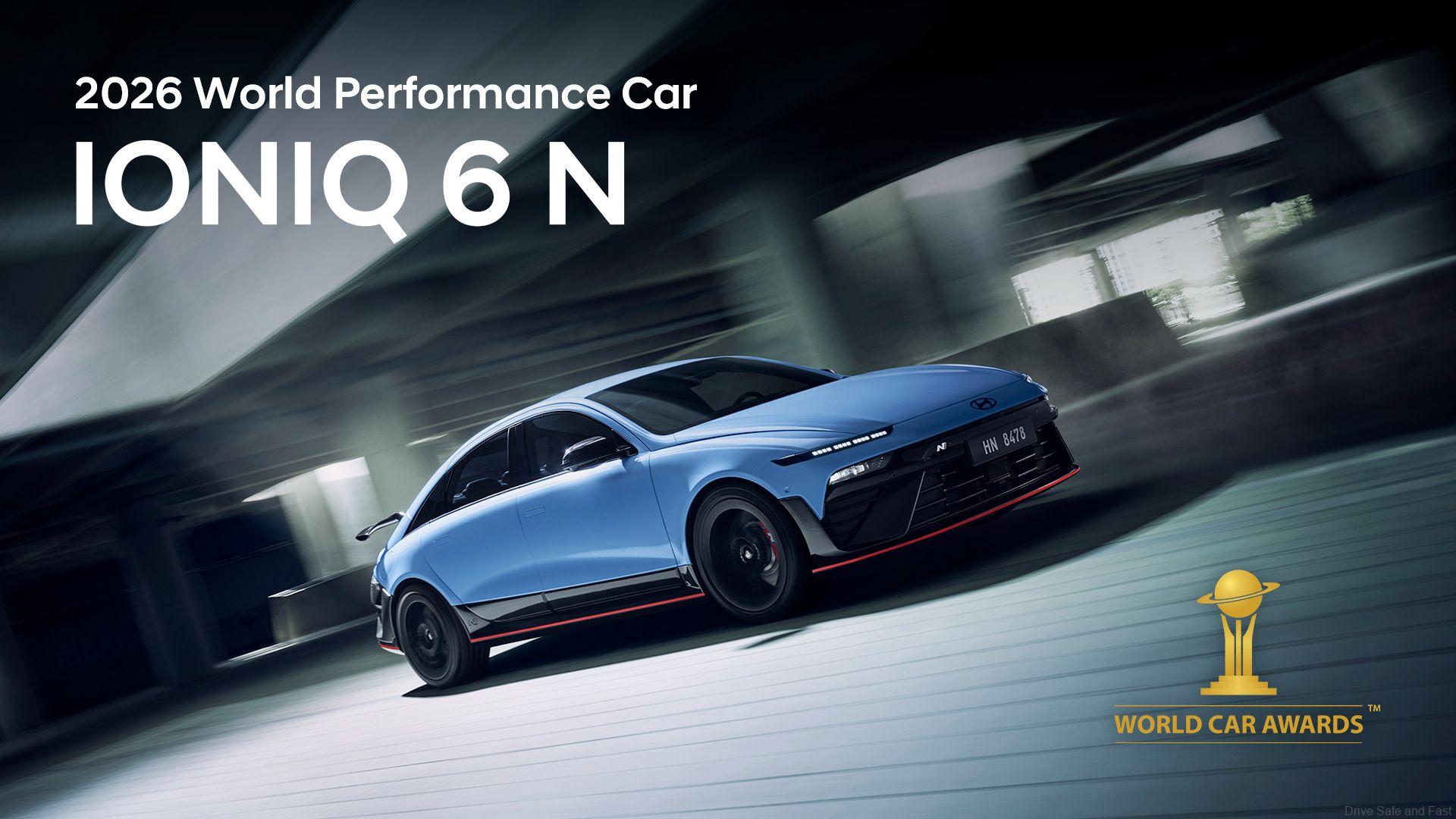 Hyundai IONIQ 6 N Crowned 2026 World Performance Car