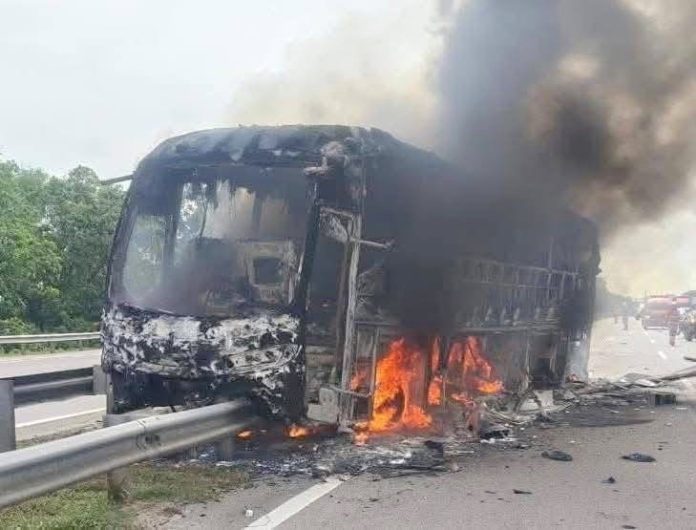 Bus fire
