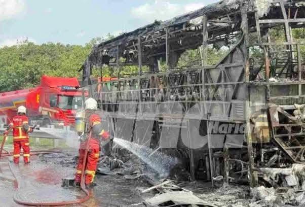 Bus fire