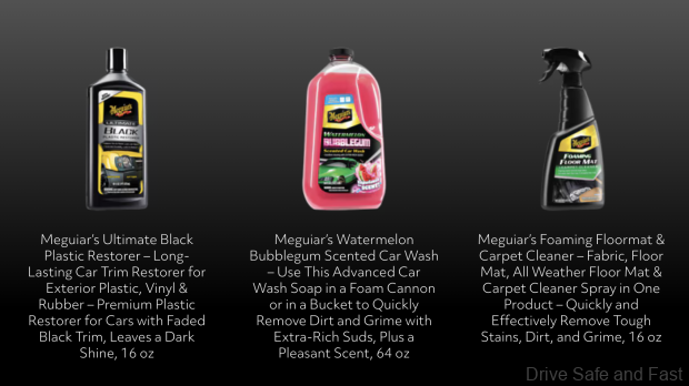 Meguiar's bottles