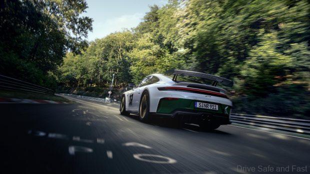 Porsche 911 GT3 100 Jahre Nürburgring Edition in motion